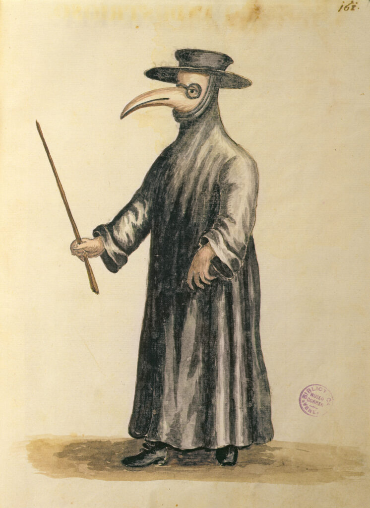 Pakaian Unik Dokter mirip Penyhir abad 14 untuk mencegah Wabah Black Death